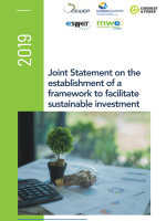 Joint statement on the European Commission’s legislative proposal for a regulation establishing a framework to facilitate sustainable investment (taxonomy)
